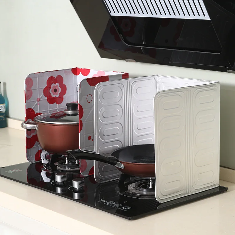 Kitchen Baffle Fried Vegetable Heat Insulation Oil-Proof Splash-Proof Scalding Stove Oil Printing Aluminum Foil | Дом и сад