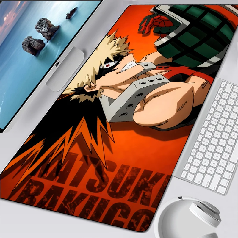 

My hero academia mouse pad manga mats cool Computer mouse mat gaming accessories Domineering mousepad keyboard game desk mat