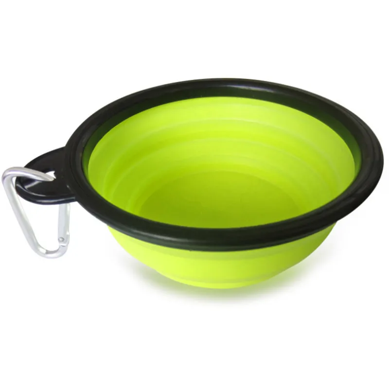 

Pet dog cat feeding water folding bowl with buckle pet bowl outdoor portable dog bowl utensils universal pet equipment