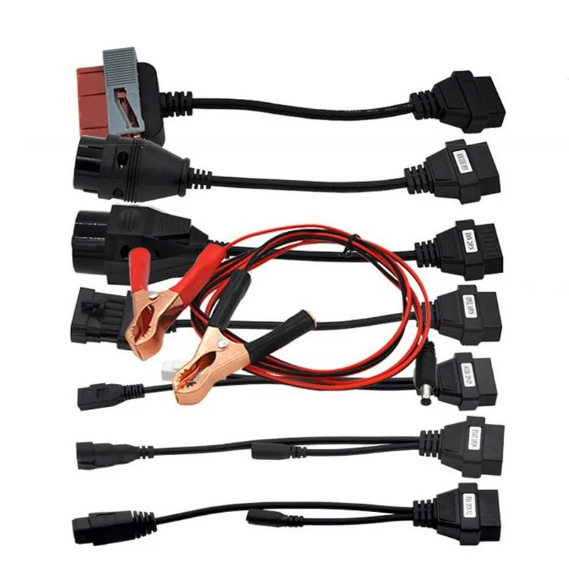 Автомобильные кабели 8 шт. полный комплект кабелей для грузовиков Plus Multidiag OBD OBD2