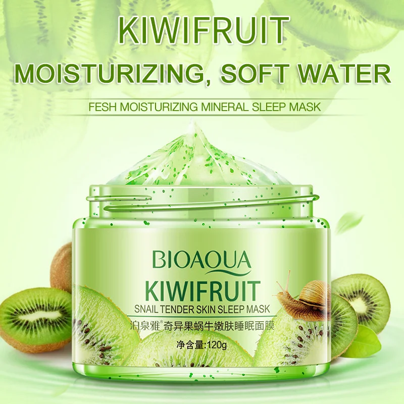 

Bioaqua Sleeping Mask No-Wash Pomegranate Kiwif Fruit Face Cream Skin Care For Moisturizing Soothing Repair Night Cream TSLM1