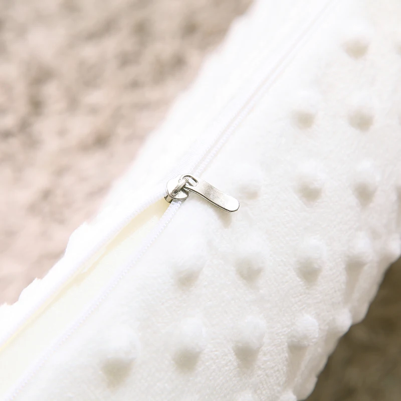 Подушка из пены с эффектом памяти в горошек подушка белый цвет | Дом и сад