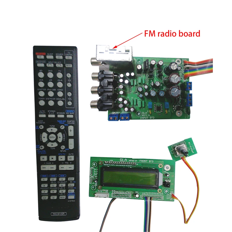 HiFi Infrared Remote Control Volume Adjust Board Amplifier Preamp Input Selection Tone With Display | Электроника