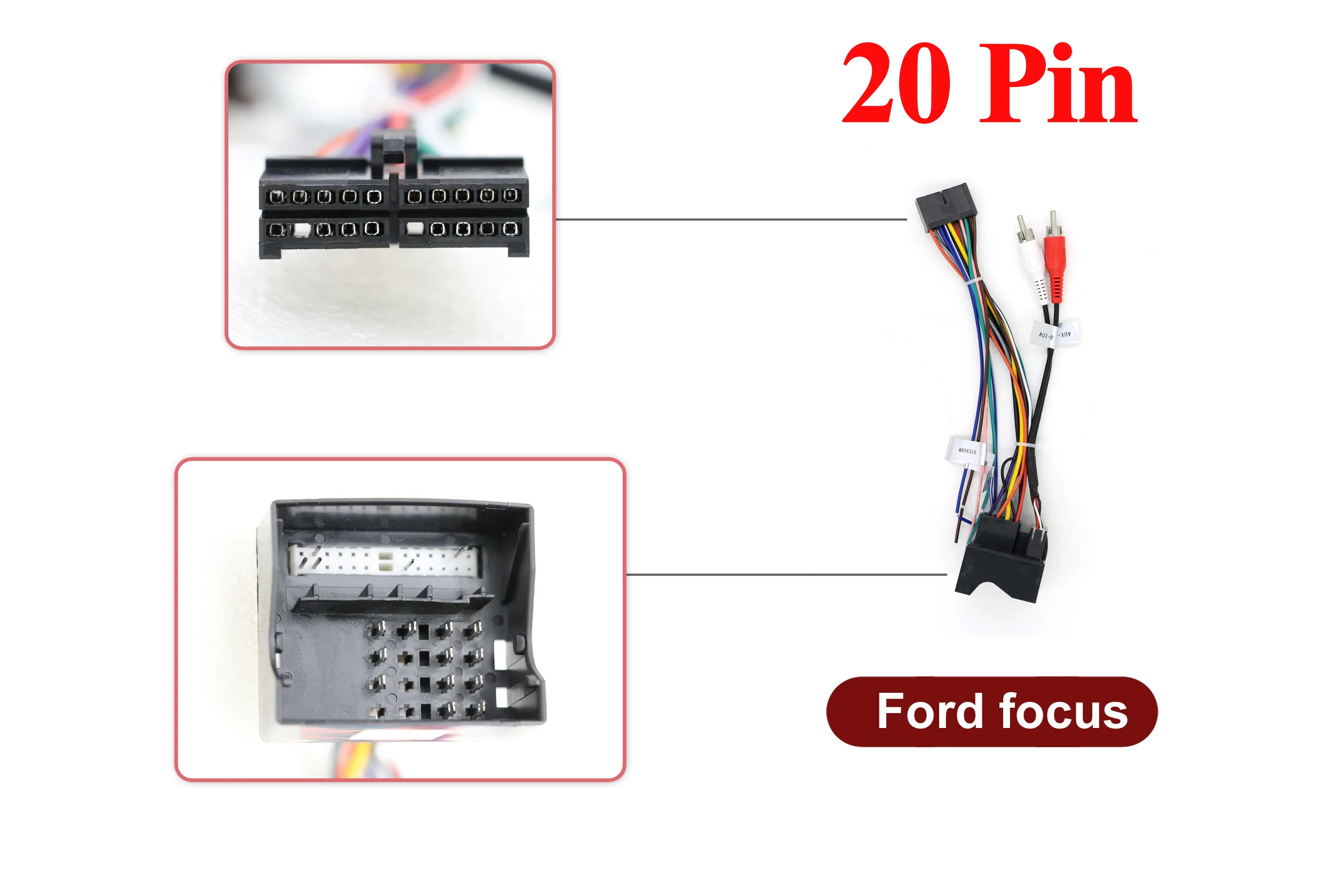 20 PIN для Ford Focus ISO жгут проводов автомобиля радио адаптер разъем провода Plug and