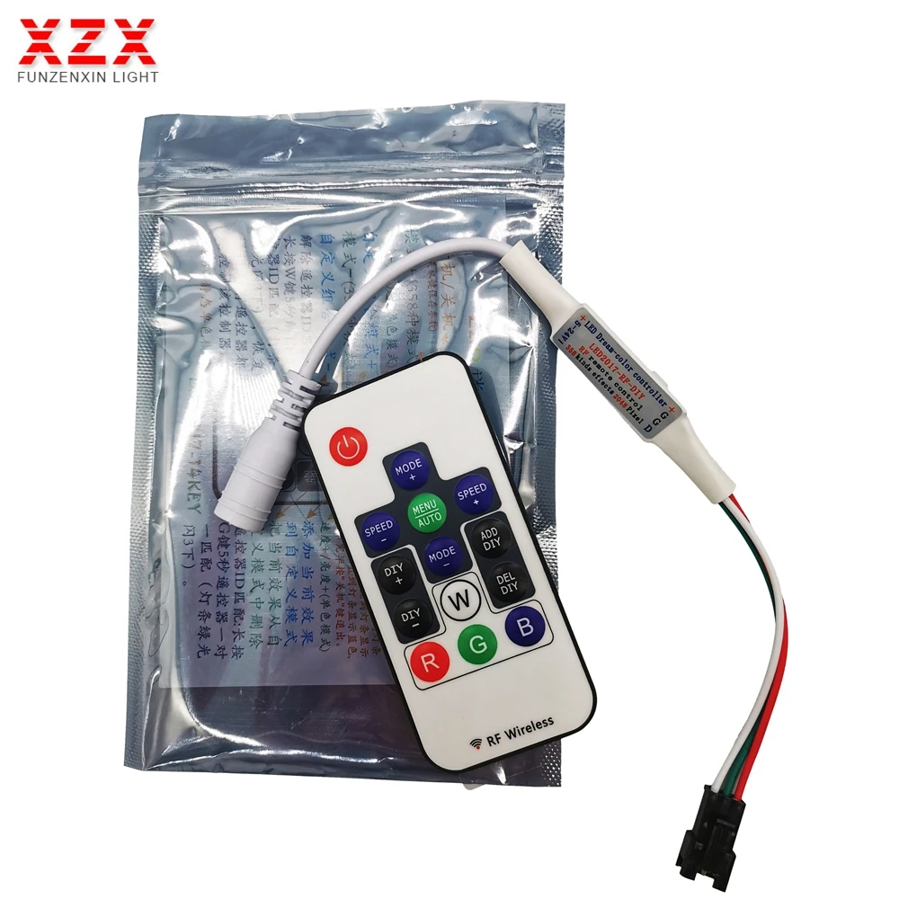 14 клавиш rgb пульт Беспроводной дистанционного Управление мини RF Led DC5V 24V Sp103E WS2812