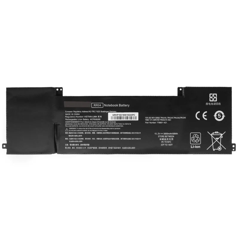 

Оригинальный аккумулятор RR04 для HP Omen 15-5000NA 5000ND 5011TX 5220NR 5120NR 5117TX 5104TX 5051NA 778951-421