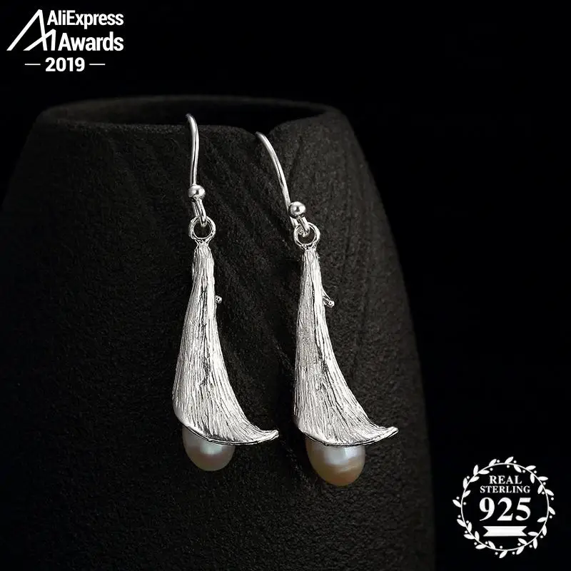 Женские винтажные серьги в стиле барокко S925 из стерлингового серебра 925 пробы с