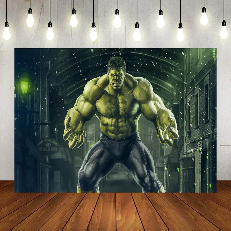 Фон для фотосъемвечерние с супергероями Халком ткань вечерние шения детского