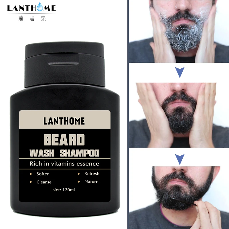 

Herbal Beard Wash Shampoo and Conditioner Beard Clean Liquid Argan Oil Hair Vitamins Essence Moisturizer Hair Care Nourishing