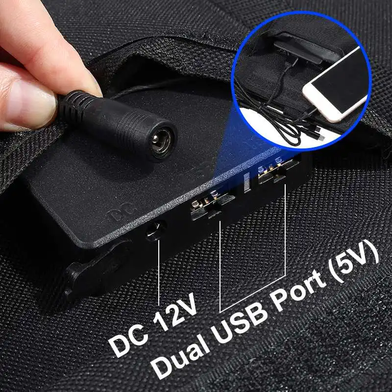 100 Вт складной Панели солнечные 12V/5V Портативный Батарея Зарядное устройство с