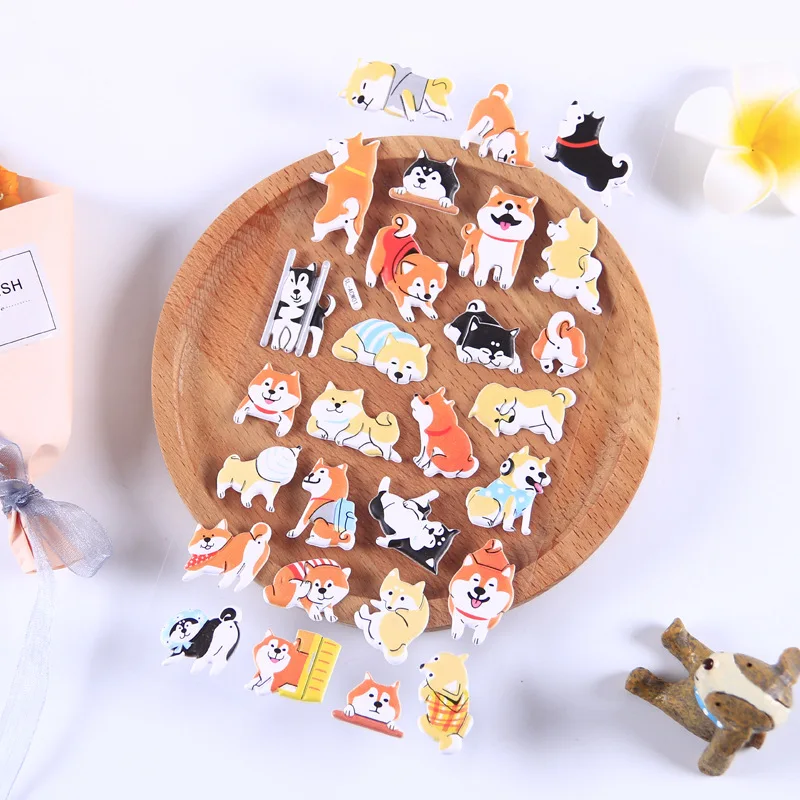 Cute Shiba 3D Foam Paste Decorative Stickers Adhesive Stickers DIY Decoration Diary Stickers
