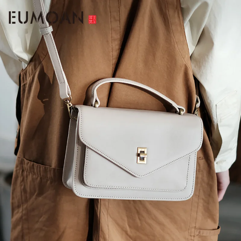 EUMOAN темпераментная маленькая квадратная сумка с замком кожаная сумка-конверт
