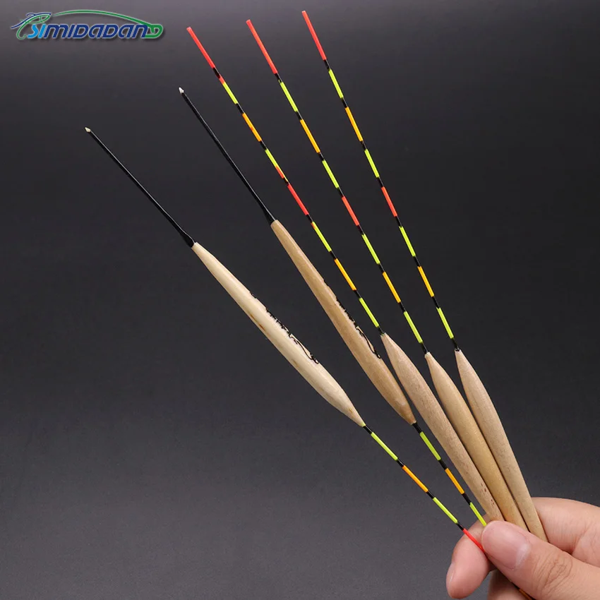 

10PCS Fishing Floats Balsa Flotteur Buoy Peche Shallow Water Ice Floating Bobbers Wooden Float For Fishing Accessories Tackle