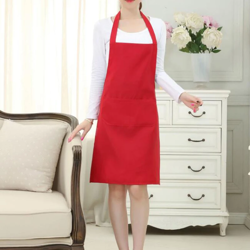 

Kitchen Baking Ladies Apron Household Cleaning Apron For Kichen Accessories Convenience Store Work Reusable Hairdresser Apron