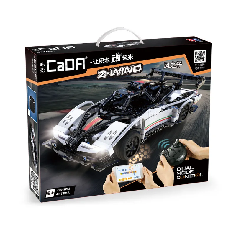

Building Blocks RC Car Sports Remote Control Racing Vehicle DIY Small Bricks Technical Toys Gift for Children Boy C51054 457pcs