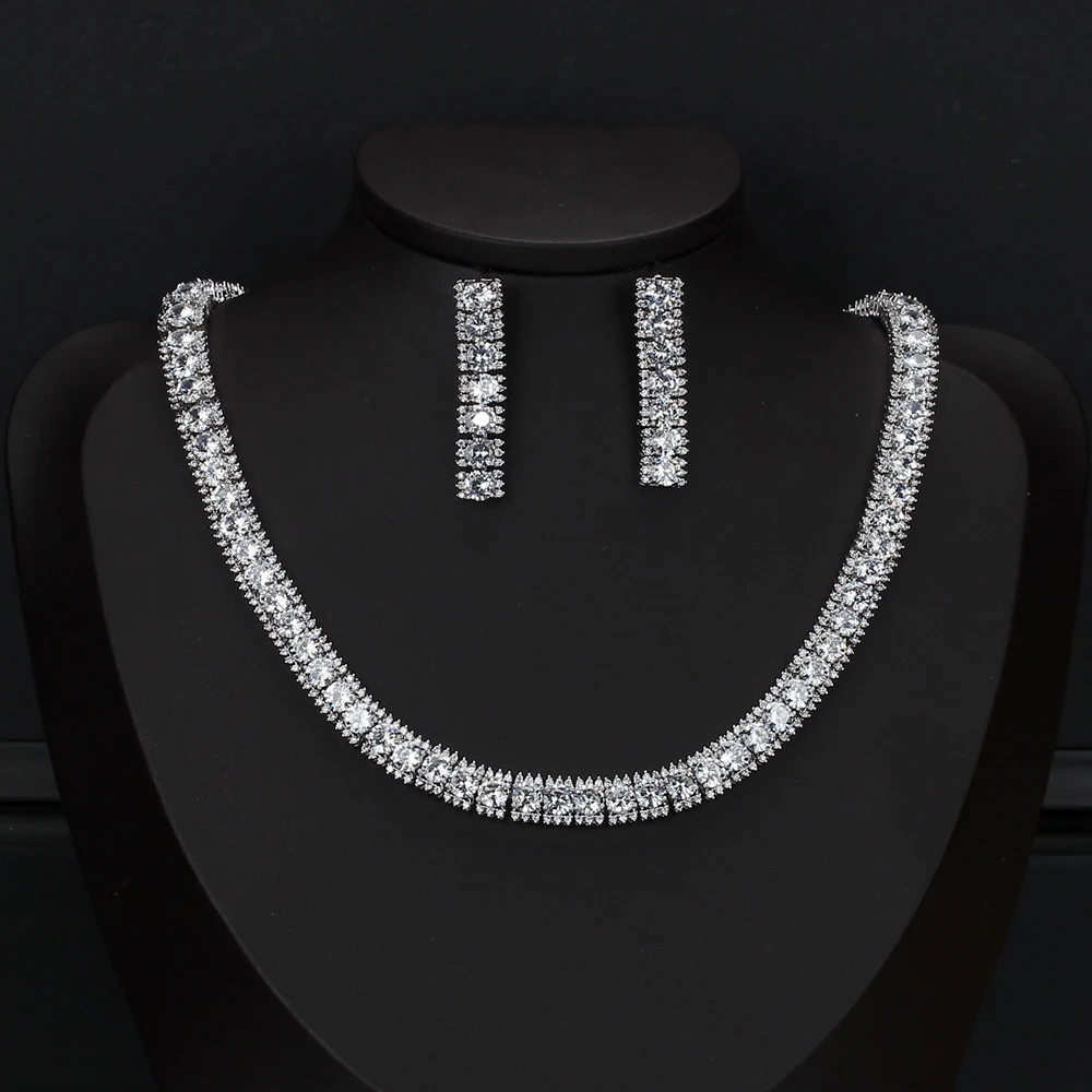 

TIRIM Мода ожерелье комплект ювелирных изделий для женщин, ювелирное изделие для помолвки, свадьбы, аксессуары из циркония Дубай роскошные св...