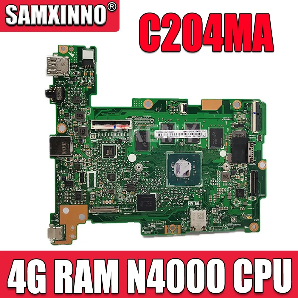 

Материнская плата 90NX02A0-R02001 C204MA 4G/N4000 32G-SSD для ноутбука ASUS C204MA C204M C204 материнская плата REV2.1 материнская плата