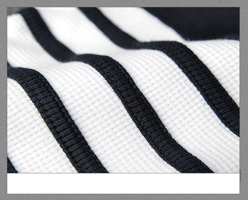 

2021 Fashion Brand TB THOM Spring Autumn Casual Clothing Cotton Jacket Men Sweatshirts O-Neck Waffle Striped Sportswear Coat