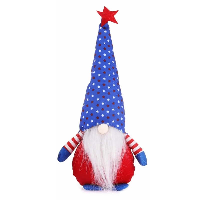 

Independence Day Gnome Star Patriotic Veterans Day Tomte 4th of July Gift Dwarf Elf Scandinavian Ornaments
