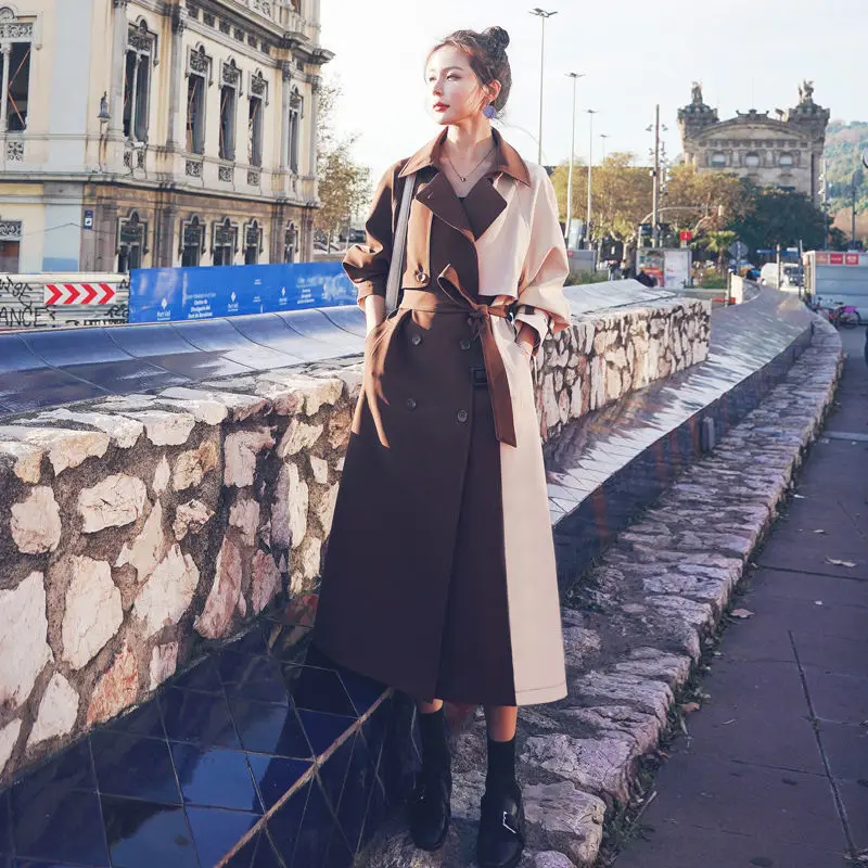 Ay1084 2020 spring autumn winter new women fashion casual Ladies work wear nice Jacket woman female OL long coat trench | Женская одежда