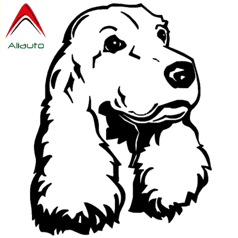 

Aliauto Lovely Car Stickers Cocker Spaniel Dog Vinyl Decal Automobile Styling Motorcycle Decoration Accessories,12cm*16cm