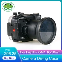 seafrogs for fujifilm x m1 x t1 t10 a1 a2 pro 2 16 50mm camera diving case underwater waterproof housing transparent cover