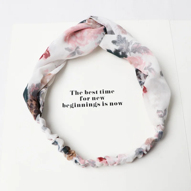 

Повязка на голову Женская эластичная в этническом стиле, с цветочным принтом