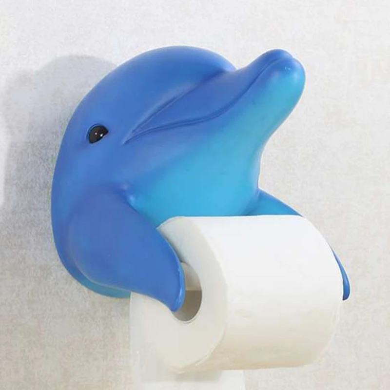 

Multifunction Dolphins Tissue Holder Can Hold Tissue Creative and Lovely Shape