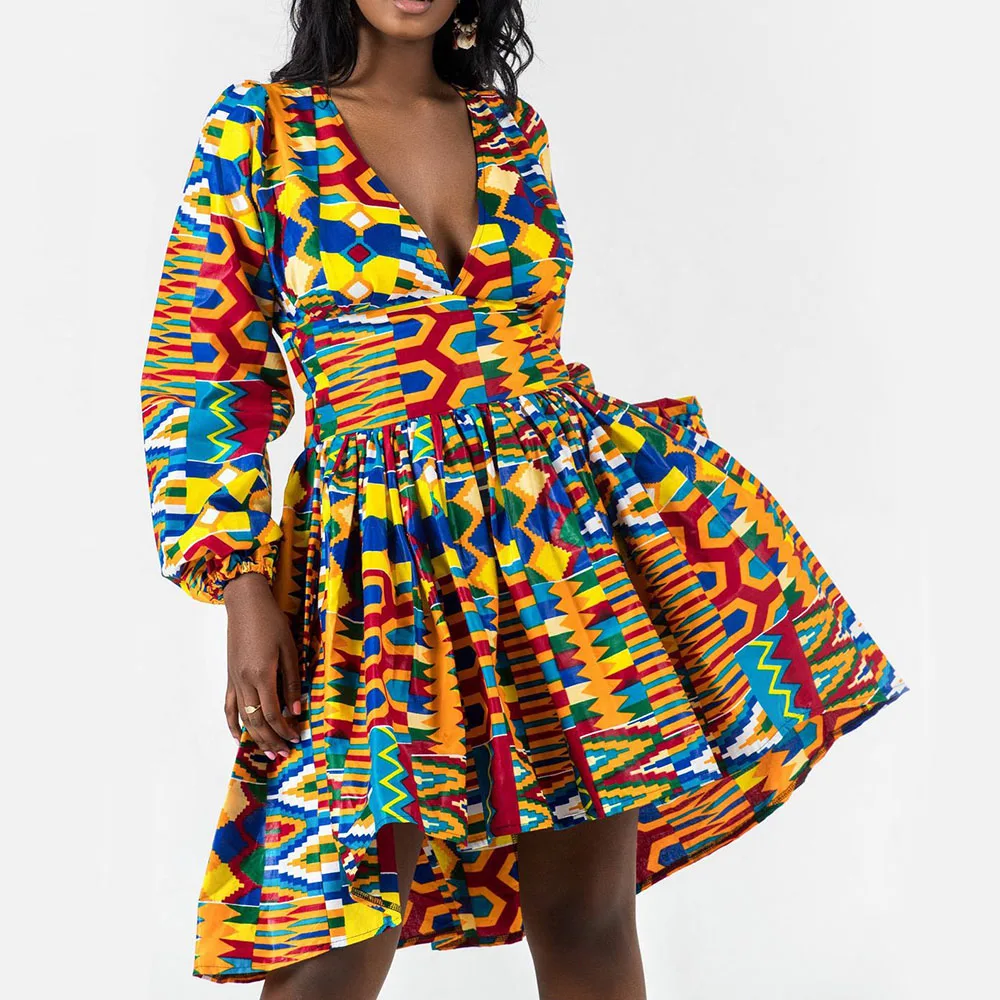 Осень Для женщин сексуальные вечерние платья с длинным рукавом глубоким v