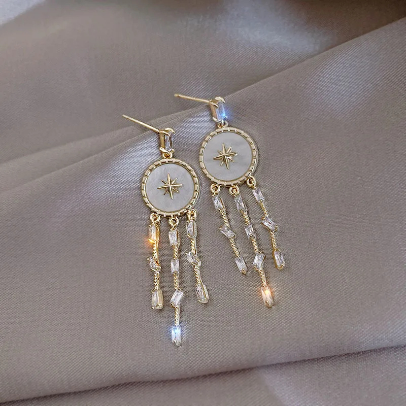 

Женские серьги-кисточки из серебра 925 пробы