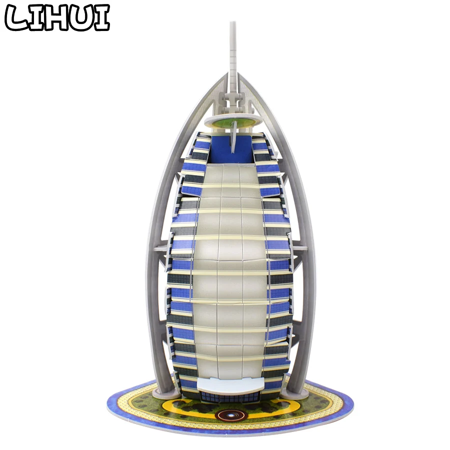 3D пазл из Дубая Burj Al арабский бумажная Сборная модель для строительства игрушки