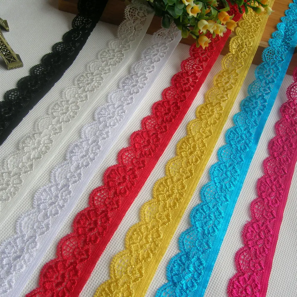 10 ярдов цветное эластичное кружево используется для шитья одежды свадебное