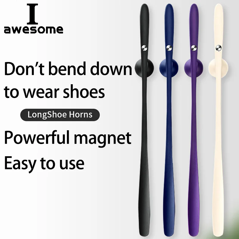 Профессиональный пластиковый обувной рожок 73 см с длинной ручкой, полезный рожок для обуви, профессиональный Магнитный рожок для обуви, домашние инструменты для беременных
