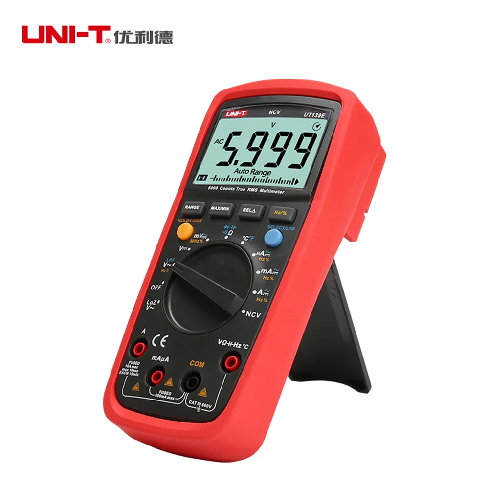 UNI-T UT139E True RMS мультиметр Авто/ручной 6000 отсчетов DMM LPF LoZ NCV тестер Новый |