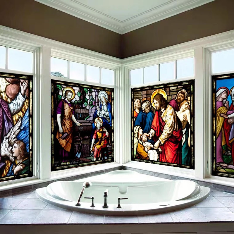 На заказ матовые витражная плёнка на стекла окна ПВХ самоклеющиеся оконные