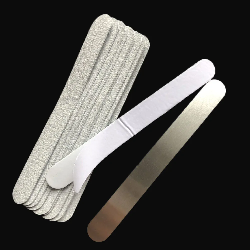1 pc metal scraps with 1 set(10 pcs) replacement pads nail professional file removable sandpaper