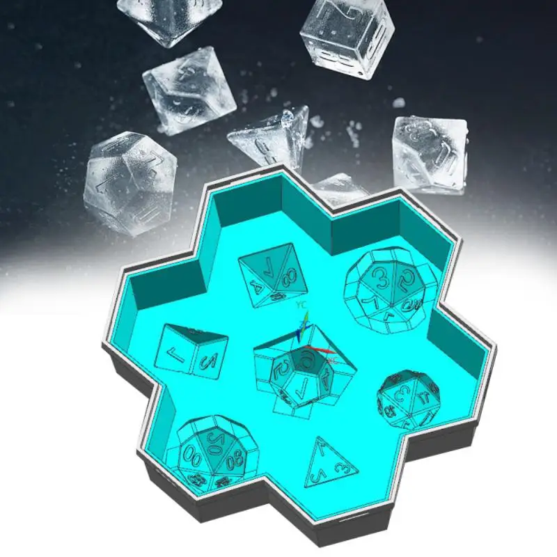 

Polygon Digital Ice Lattice Mold Dice Mold Cake Mold Baking Mold Dice Cream Molds Fruit Juice Ice Maker Kitchen Ice Cream Tools