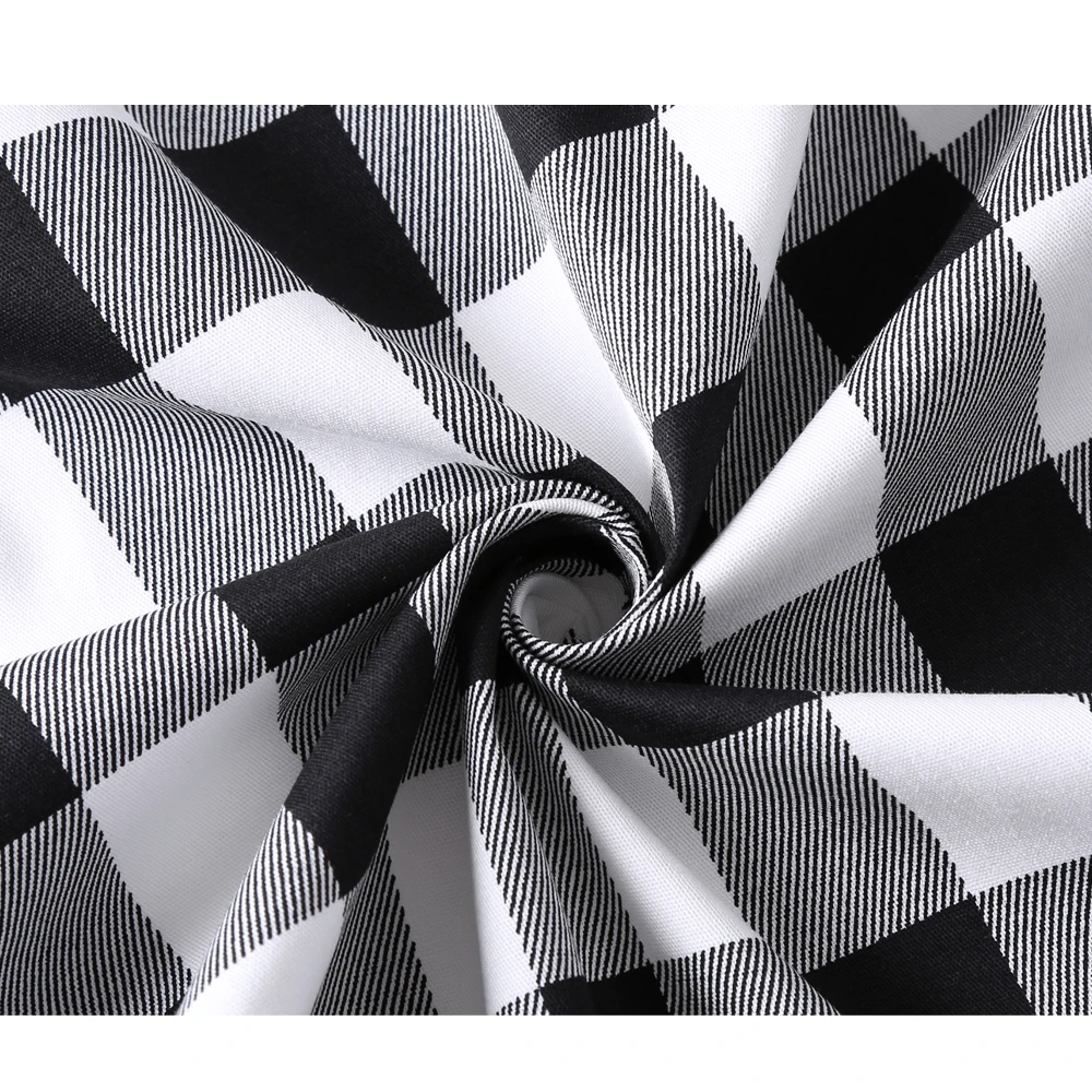 Женская юбка в клетку черная белая красная модель ss0006 на весну 2022 | одежда