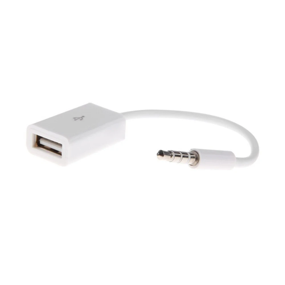 Автомобильный комплект 3 5 мм кабель-преобразователь AUX папа-USB мама автомобильный