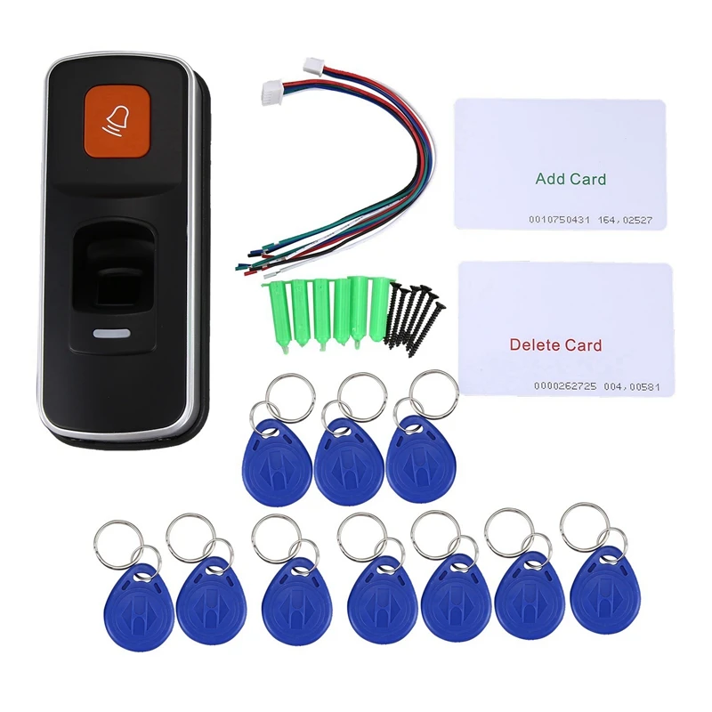 

RFID Standalone Fingerprint Lock Access Control Reader Biometric Fingerprint Access Controller Door Opener Support SD Card Door