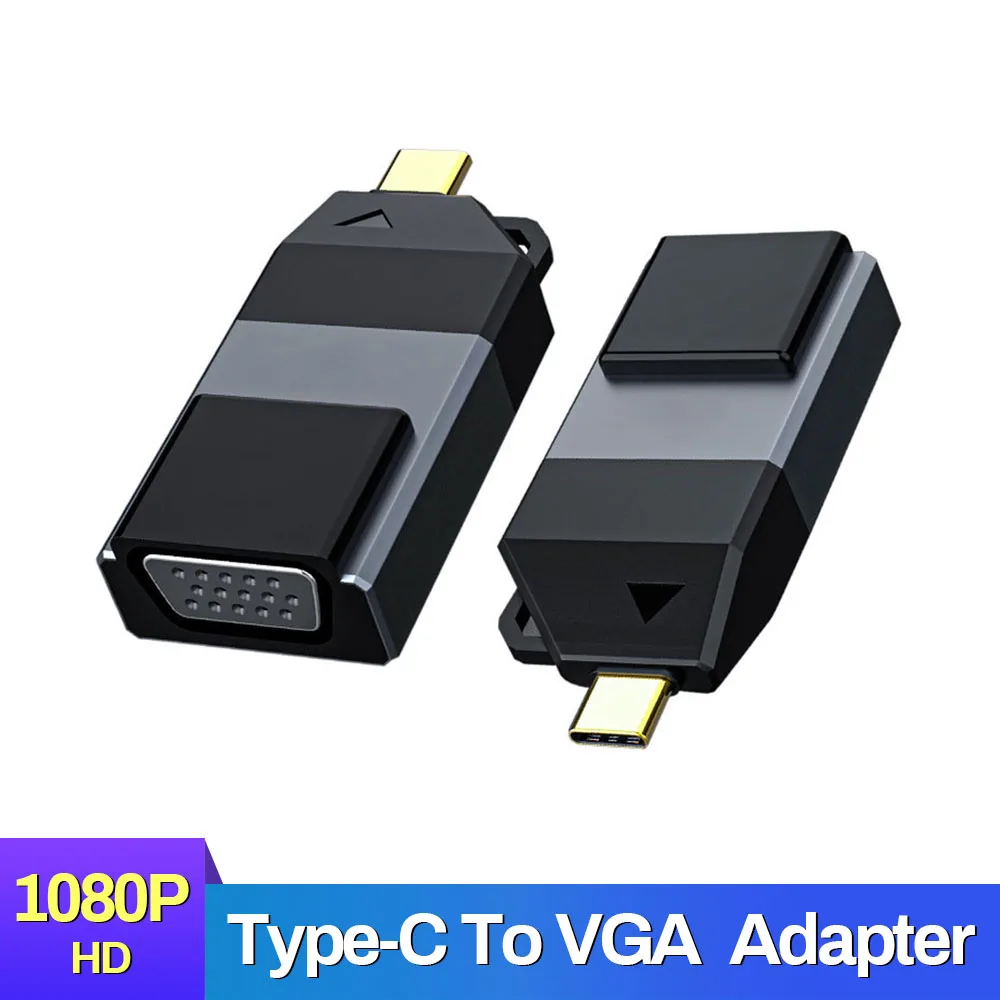 VGA кабель с разъемом USB типа C на HDMI Совместимость DP мужчина к гнезду конвертер Тип