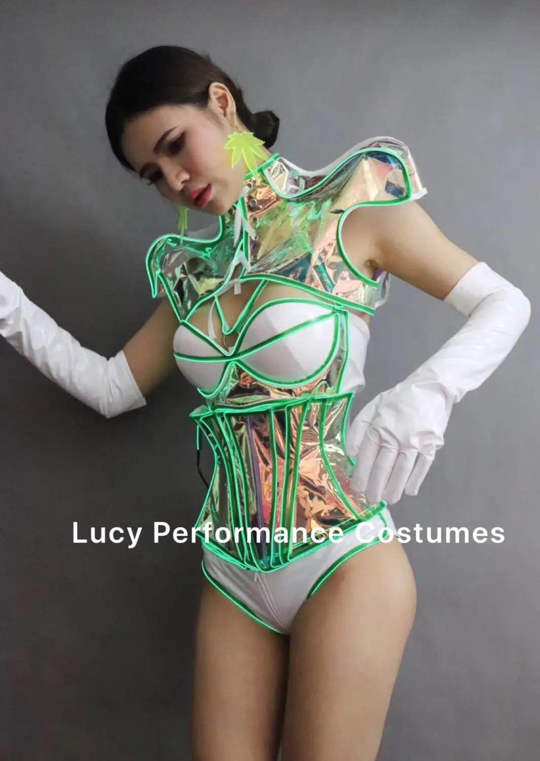 Флуоресцентный светильник Future Sense костюм для сцены вечерние костюмы фестиваля