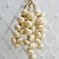 artificial string garlic onion faux food vegetables hanging string house party kitchen decoration halloween photography props