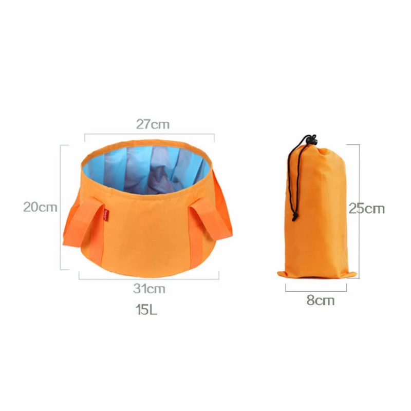 

Outdoor Portable Folding Birdbath for Business Trip Foot Basin Wash Gargle Bag for Female Travel Supplies Storage Basket