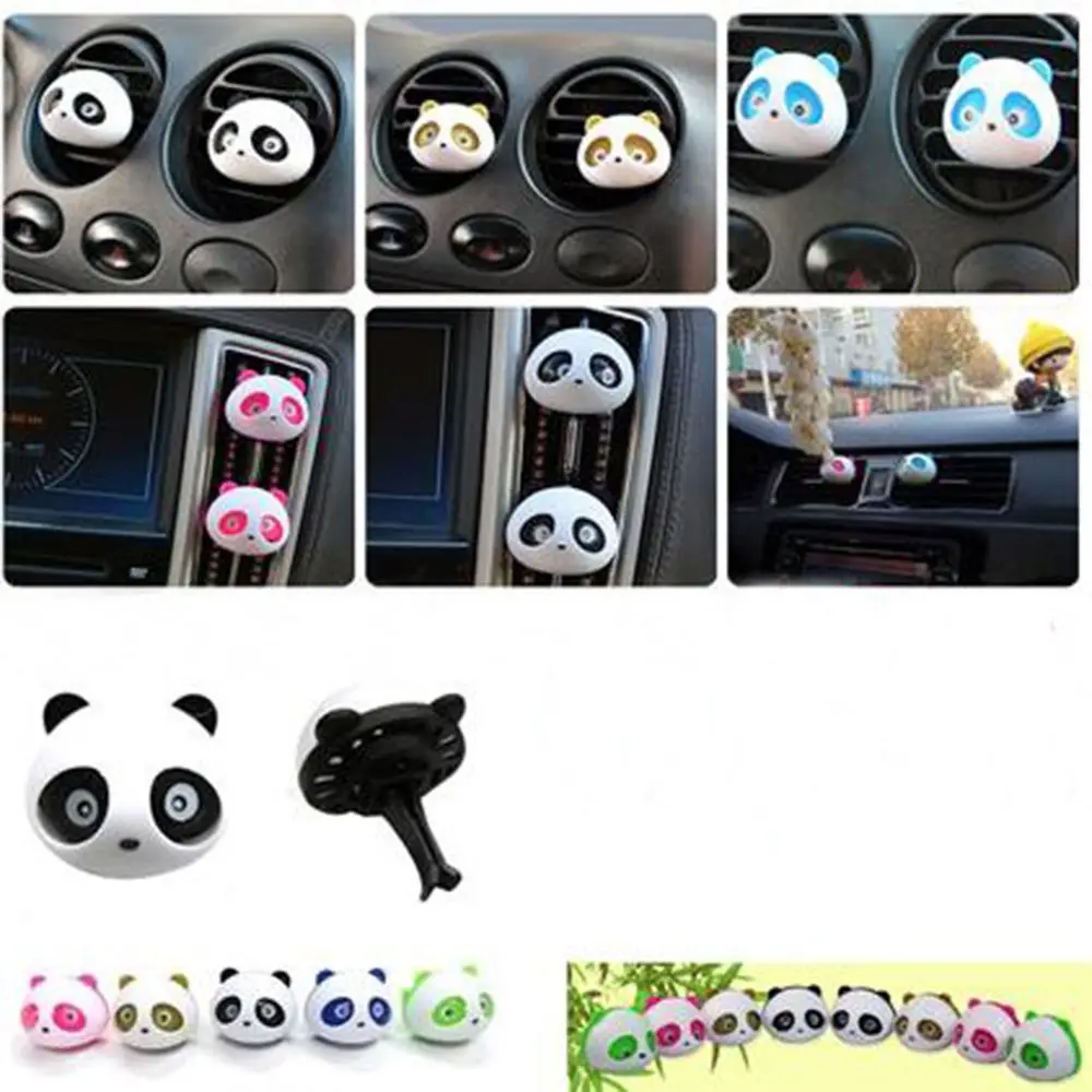 

OBD2 Car Styling Air Conditioning Vent Air Freshener solid perfume Panda Eyes Flavoring In the Car perfume