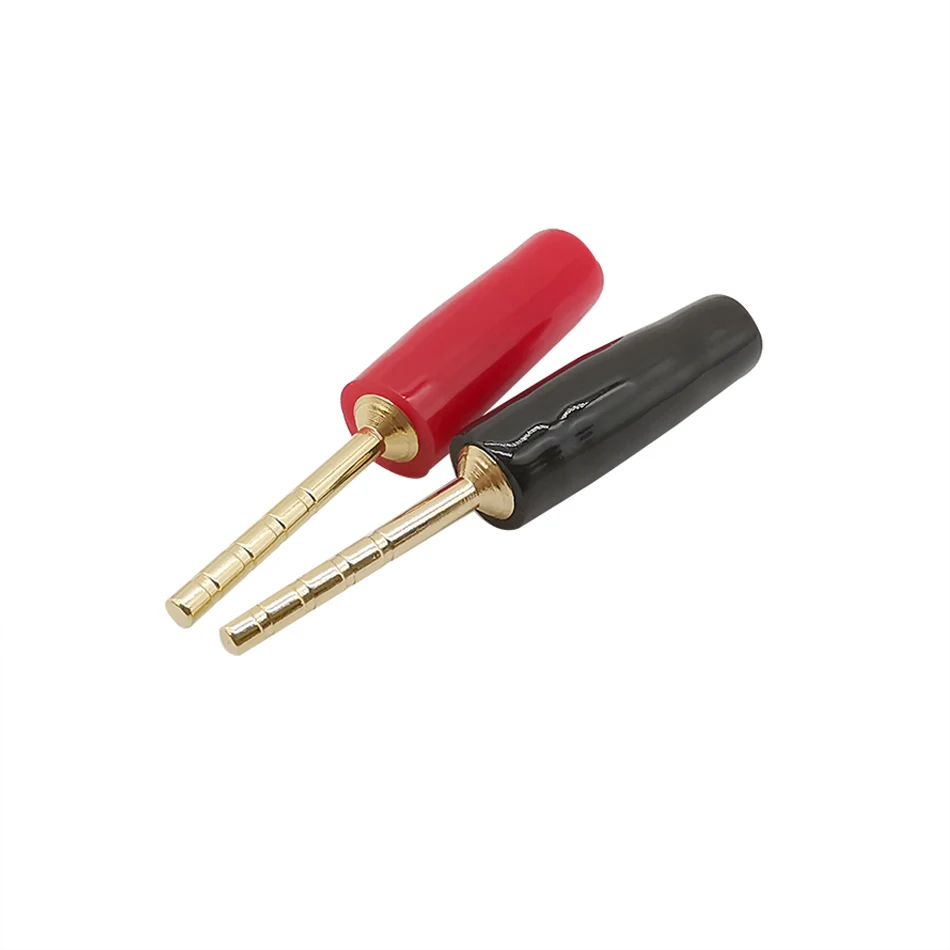 2 шт. Позолоченные прямые контакты мм вилка типа банан проводной разъем маленькие