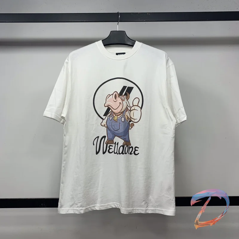 

Oversize WEIIdone T-shirt High Quality Year of The Ox Digital Print Short Sleeve Welldone Men's Women's Casual Loose T Shirts