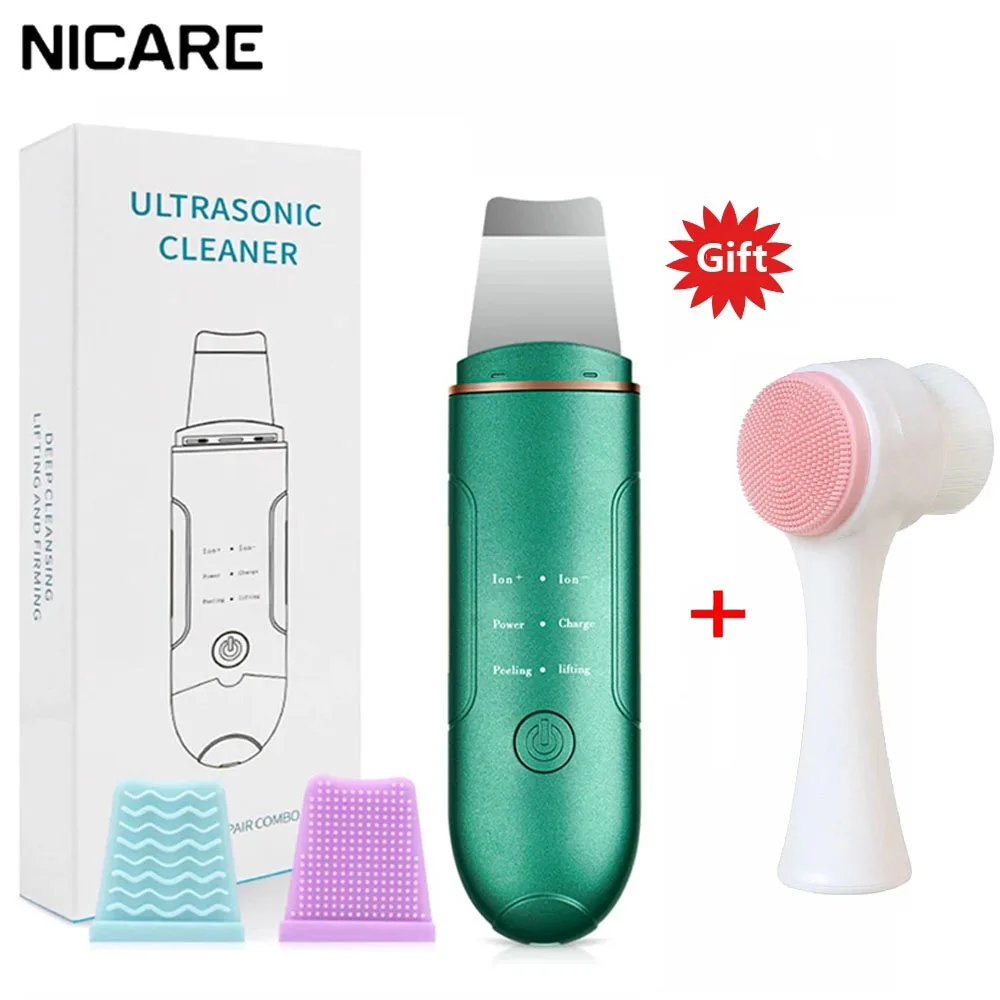 

Ultrasonic Skin Scrubber Vibration Deep Face Cleaning Machine Peeling Shovel Facial Pore Cleaner Inface Skin Scrubber Lifting