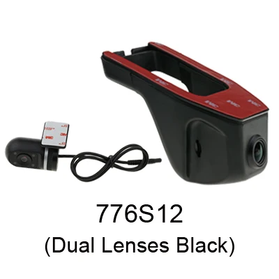 SINOSMART Novatek 96658 Универсальный Wifi DVR для Volkswagen/Honda/Mazda/Mitsubishi/Opel/hyundai/Kia App управление SONY IMX323 - Название цвета: Dual Lens