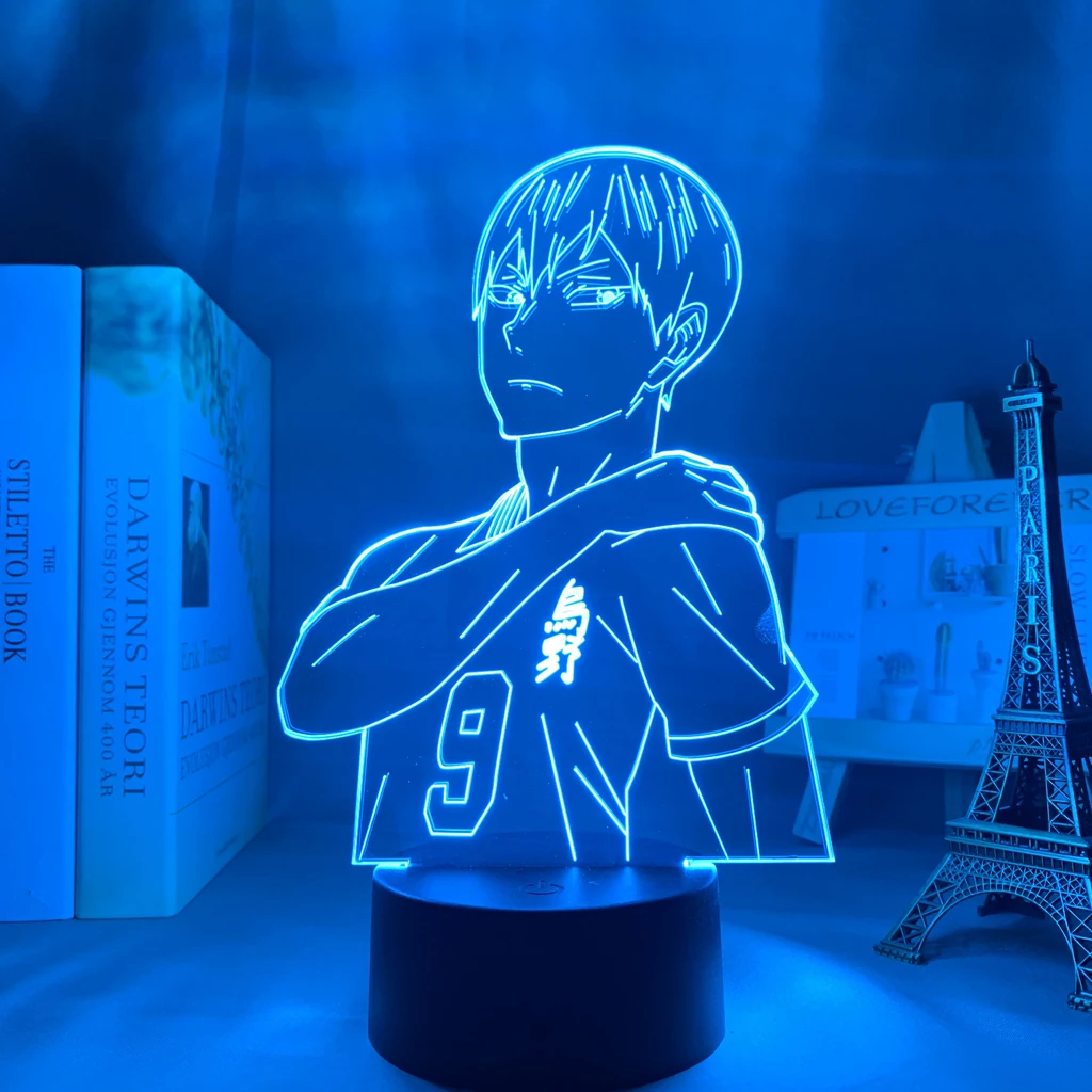 Светильник в стиле Аниме Haikyuu Tobio Kageyama для спальни декоративный светильник